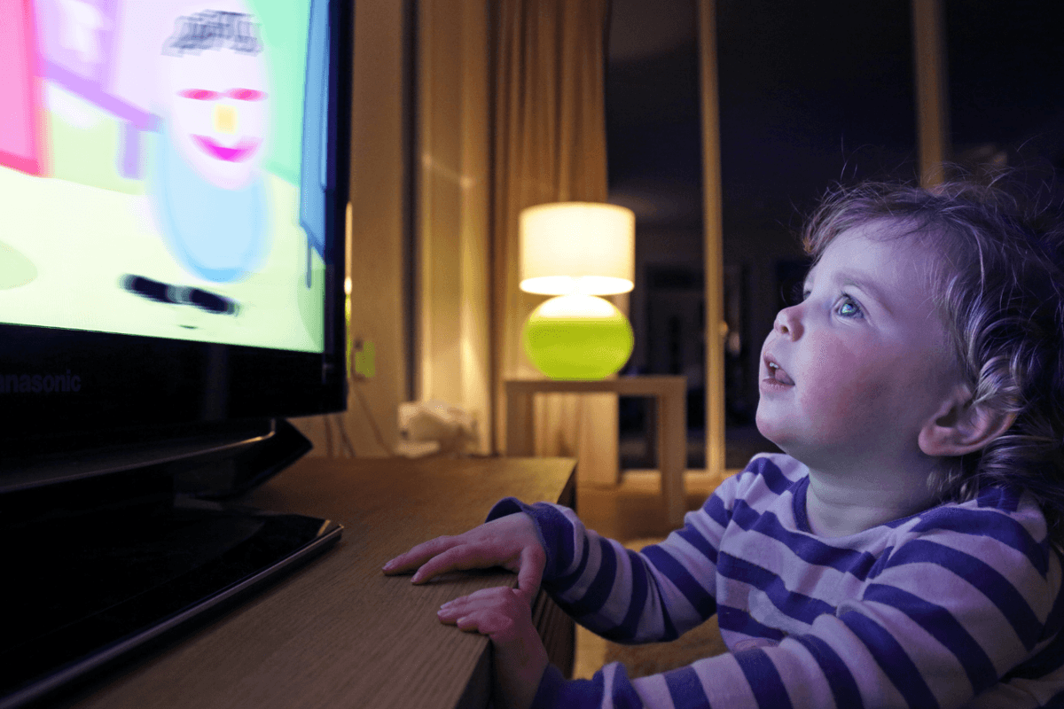 Britain's toddlers spend two hours every day watching screens