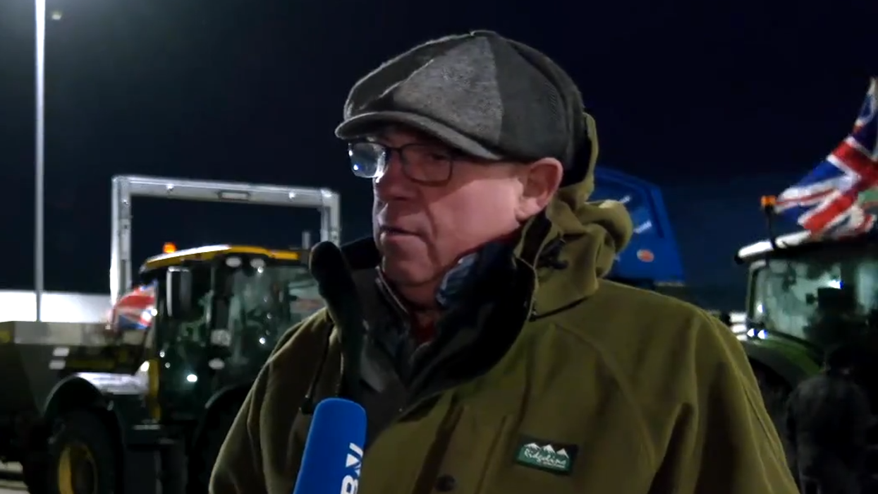 WATCH: Protesting farmer issues direct plea to Keir Starmer amid surprise overnight blockade
