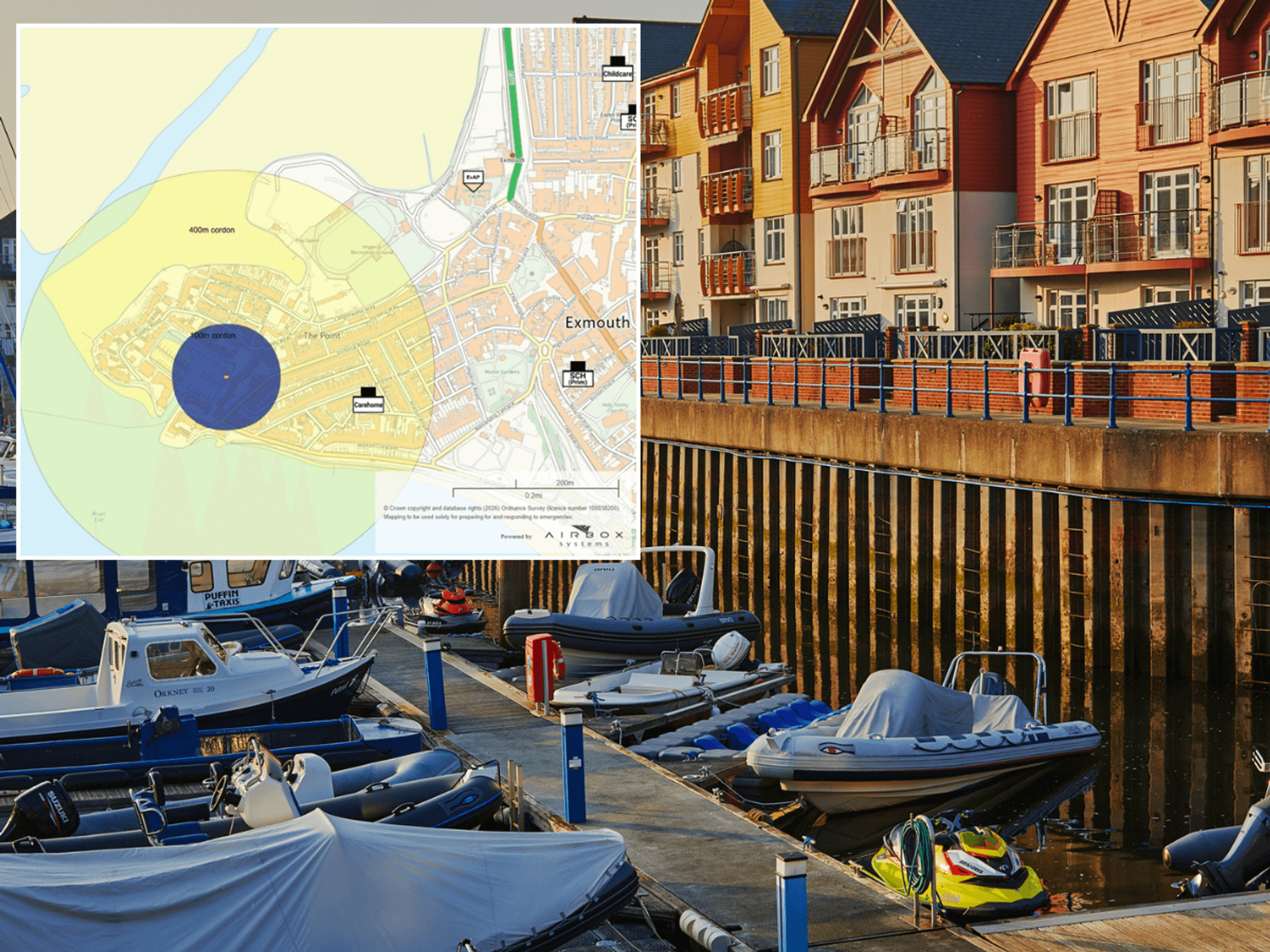 Homes evacuated after bomb sparks 'major incident' in quaint seaside town