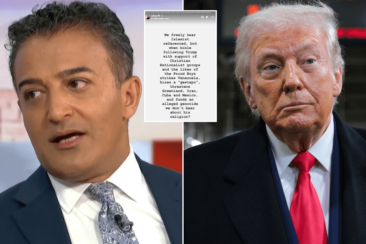 Adil Ray launches bizarre Christianity rant as ITV GMB star fumes 'why don't we hear about Trump's religion?'