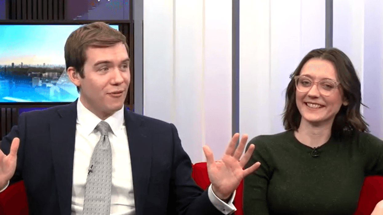 WATCH: GB News stars in stitches after impressi...