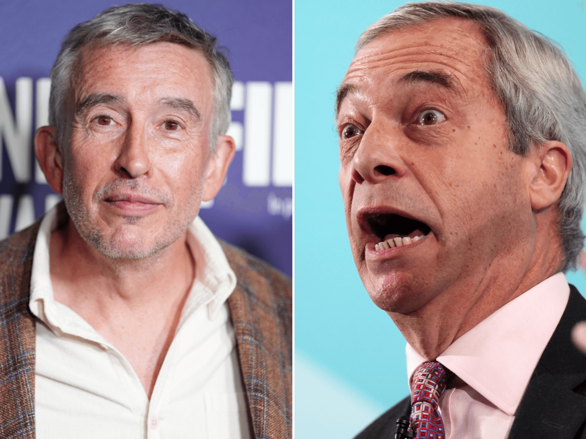 Steve Coogan blasts 'anti-human rights' Reform UK as he unleashes blistering attack on Nigel Farage