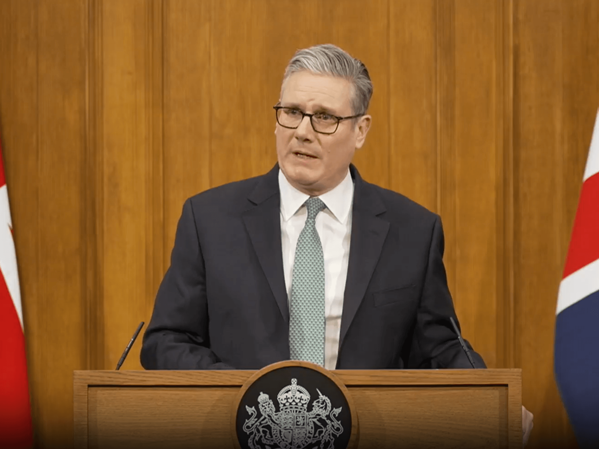 Keir Starmer hits out at Donald Trump as he vows to stand up for UK 'national interests' in emerg...