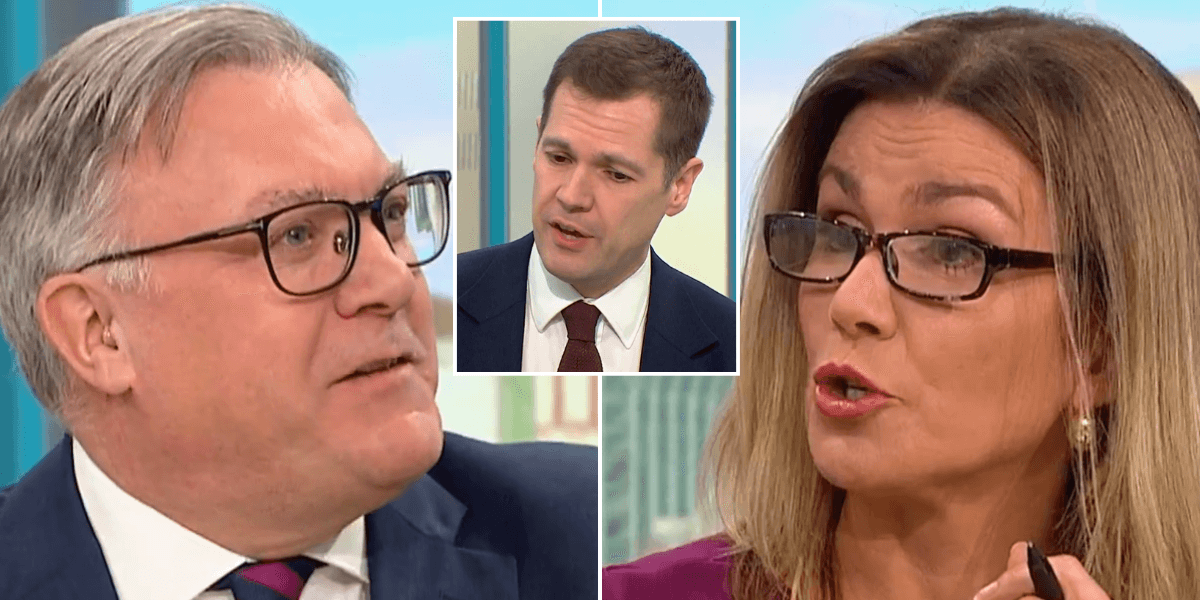 Susanna Reid and Ed Balls in ITV GMB ‘bullying’ row as ‘car crash’ Robert Jenrick grilling sparks uproar: ‘They have an agenda!’ Susanna Reid and Ed Balls in ITV GMB ‘bullying’ row as ‘car crash’ Robert Jenrick grilling sparks uproar: ‘They have an agenda!’