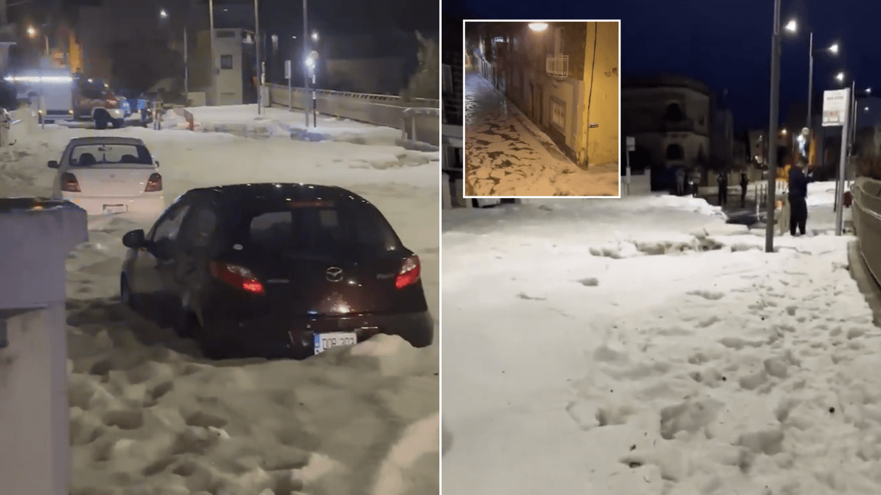 Mediterranean tourist hotspot hit by ICE FLOODS as Britons issued urgent travel warning