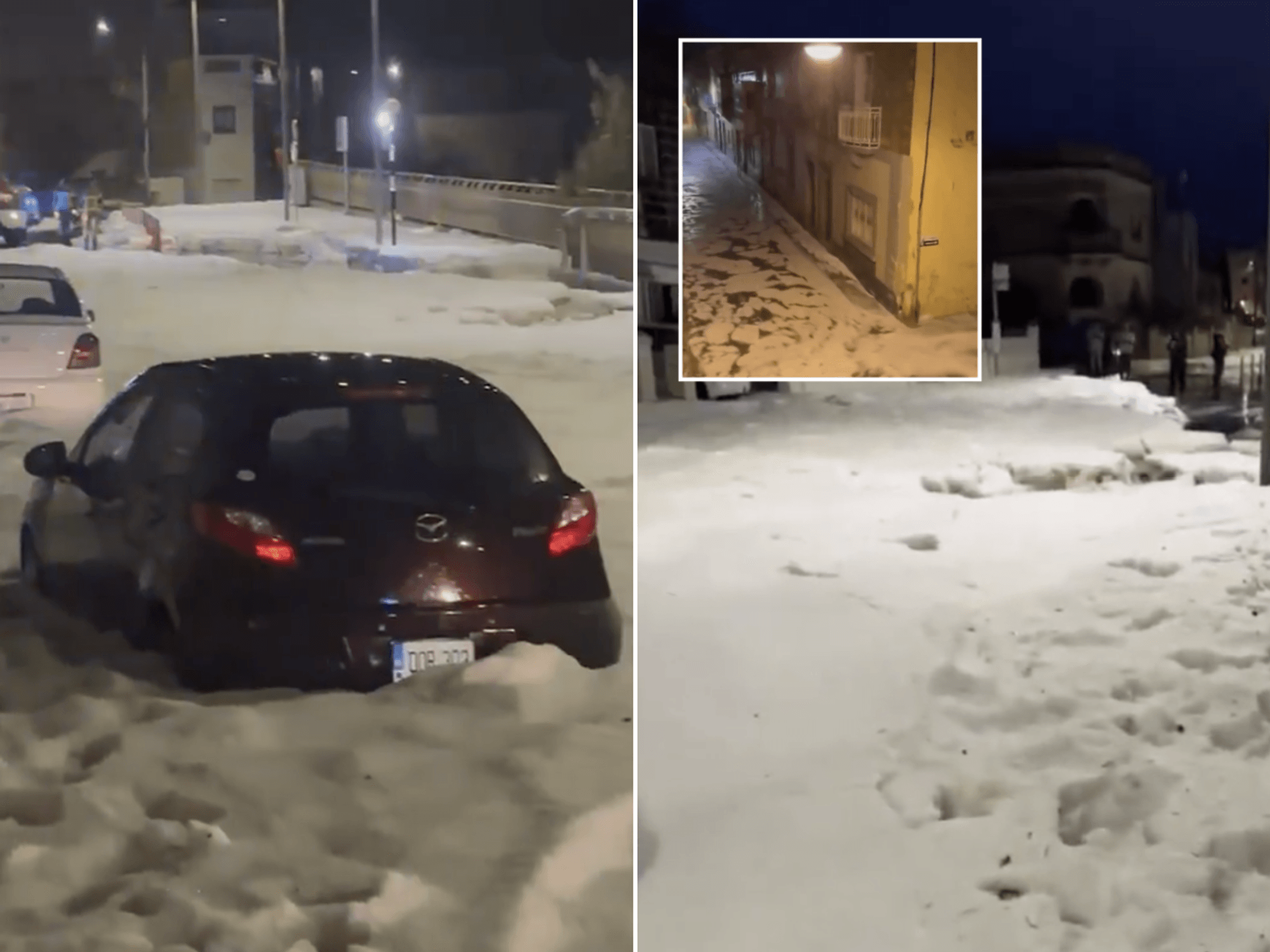 Mediterranean tourist hotspot hit by ICE FLOODS as Britons issued urgent travel warning