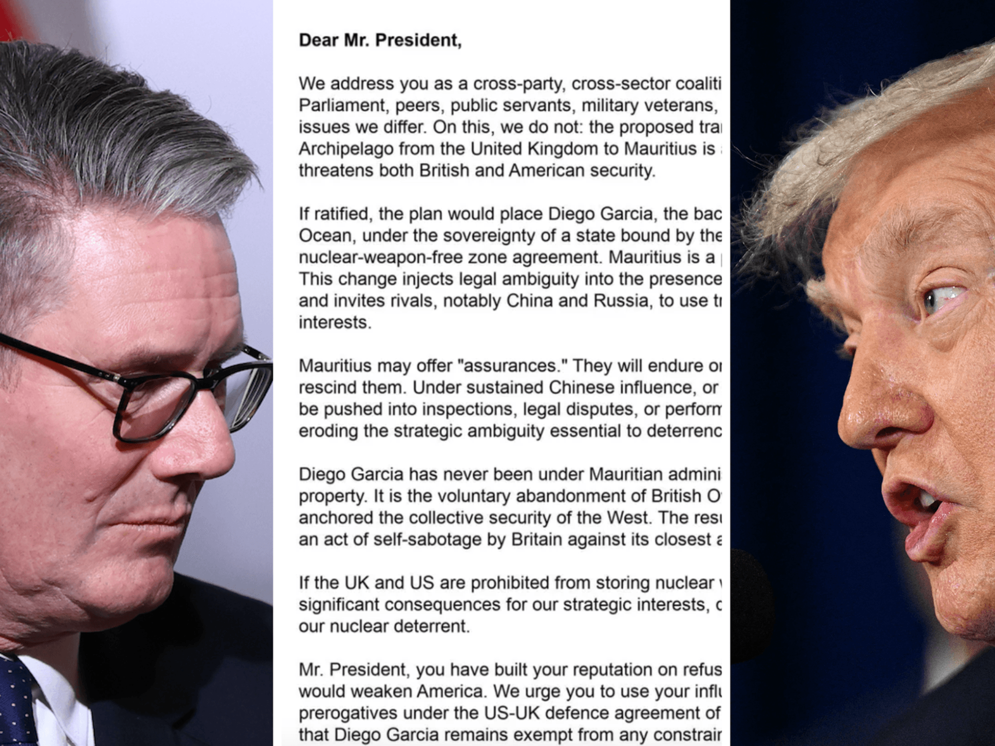EXPOSED: Keir Starmer humiliated in private letter hand-delivered to Donald Trump before Chagos d...