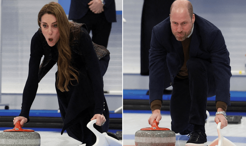 Kate Middleton slips before outplaying Prince William in curling showdown  amid Scotland visit