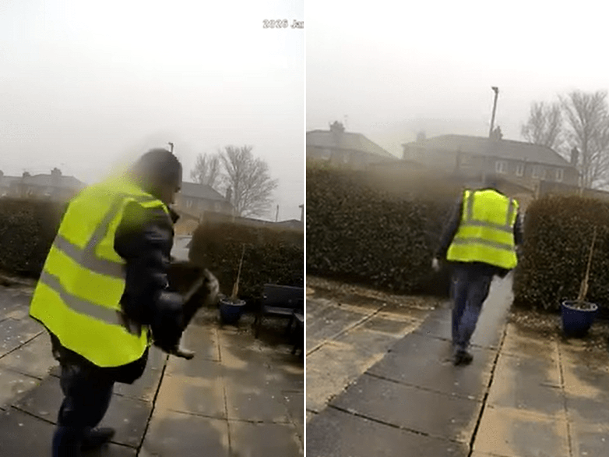 Amazon delivery driver STEALS cat from doorstep leaving family devastated in shocking doorbell footage