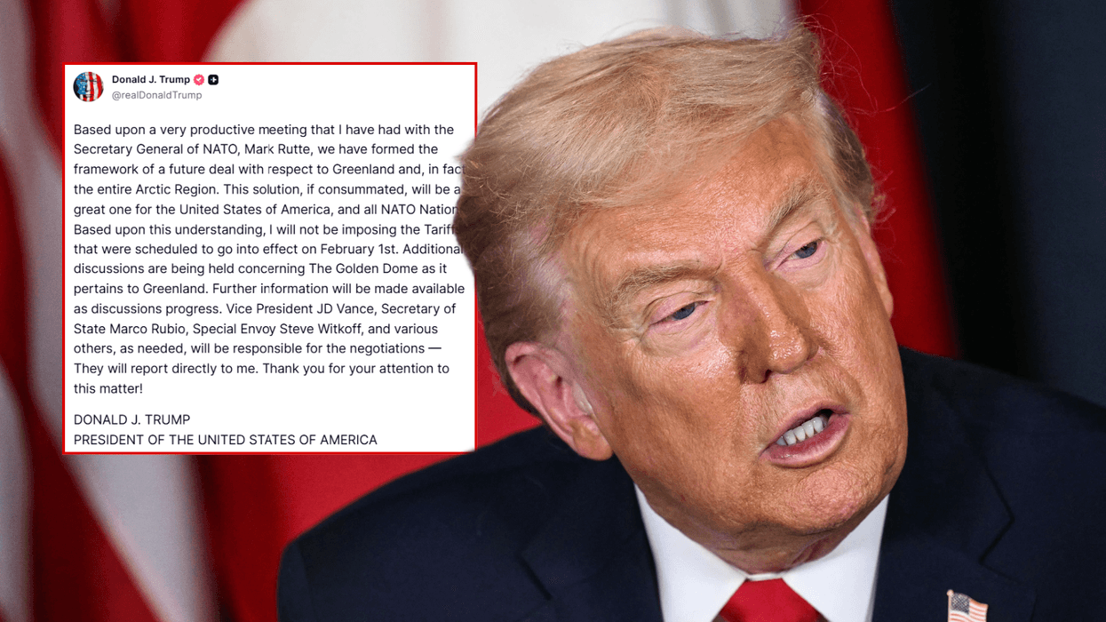 Donald Trump drops trade war threat after 'very productive' Nato meeting on Greenland takeover