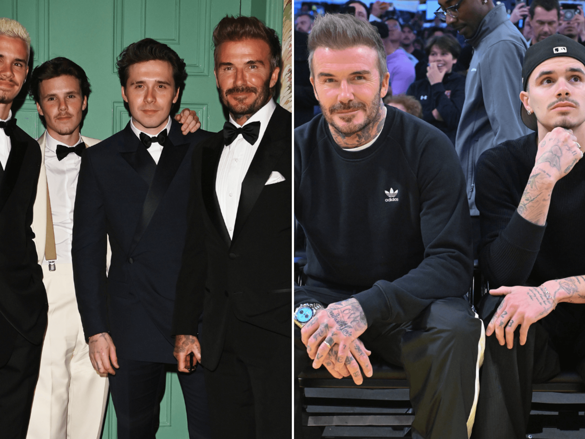 David Beckham jokingly taunts son Romeo with public message as he puts on united family front ami...