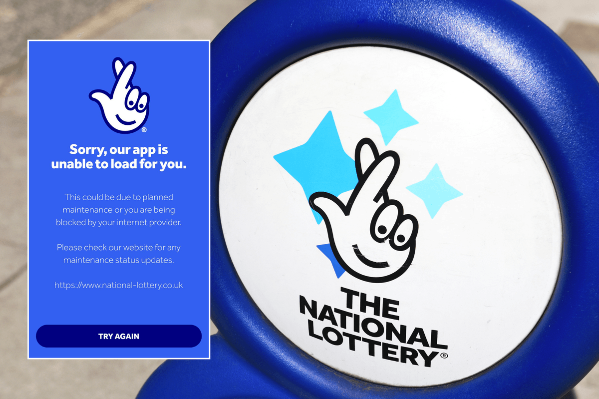 National Lottery app shuts down for players while millions of pounds still up for grabs
