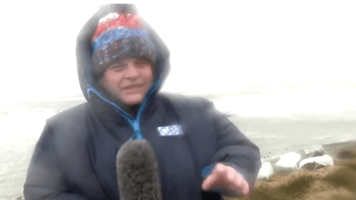 'You can feel your feet going from under you!' Dougie Beattie 'almost blown over' as Storm Chandra batters Britain