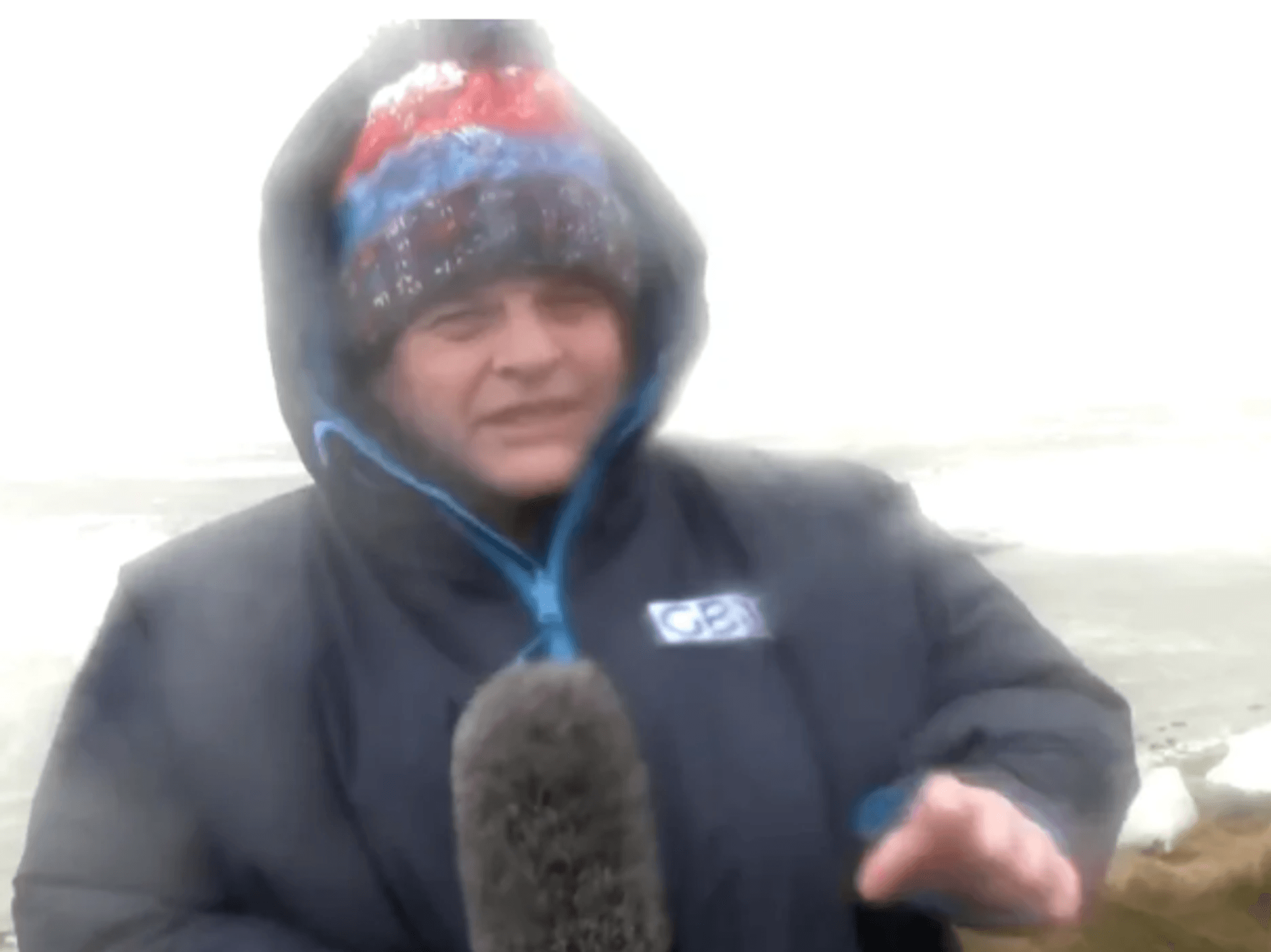 'You can feel your feet going from under you!' Dougie Beattie 'almost blown over' as Storm Chandr...