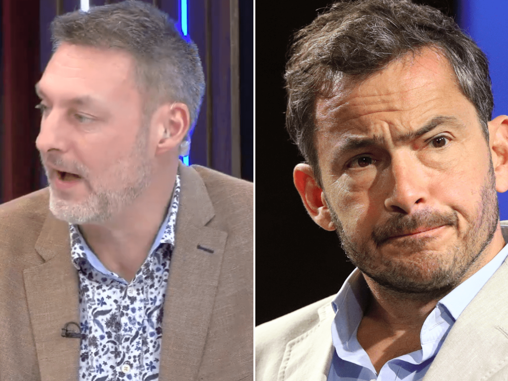 GB News star savagely mocks BBC presenter Giles Coren after he cancelled USA family holiday over ...