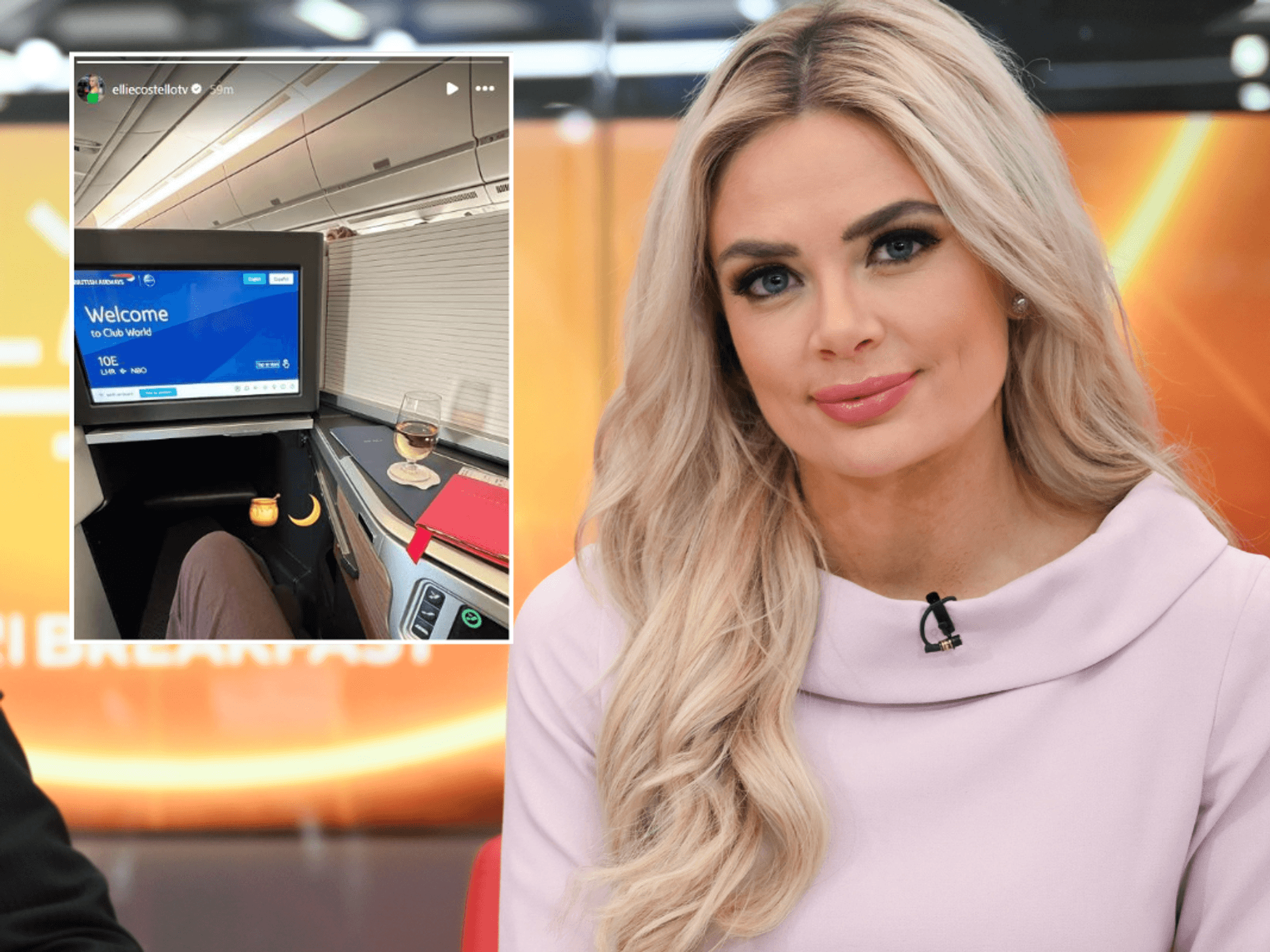 Ellie Costello shares first glimpse at once-in-a-lifetime break away from screens after confirmin...