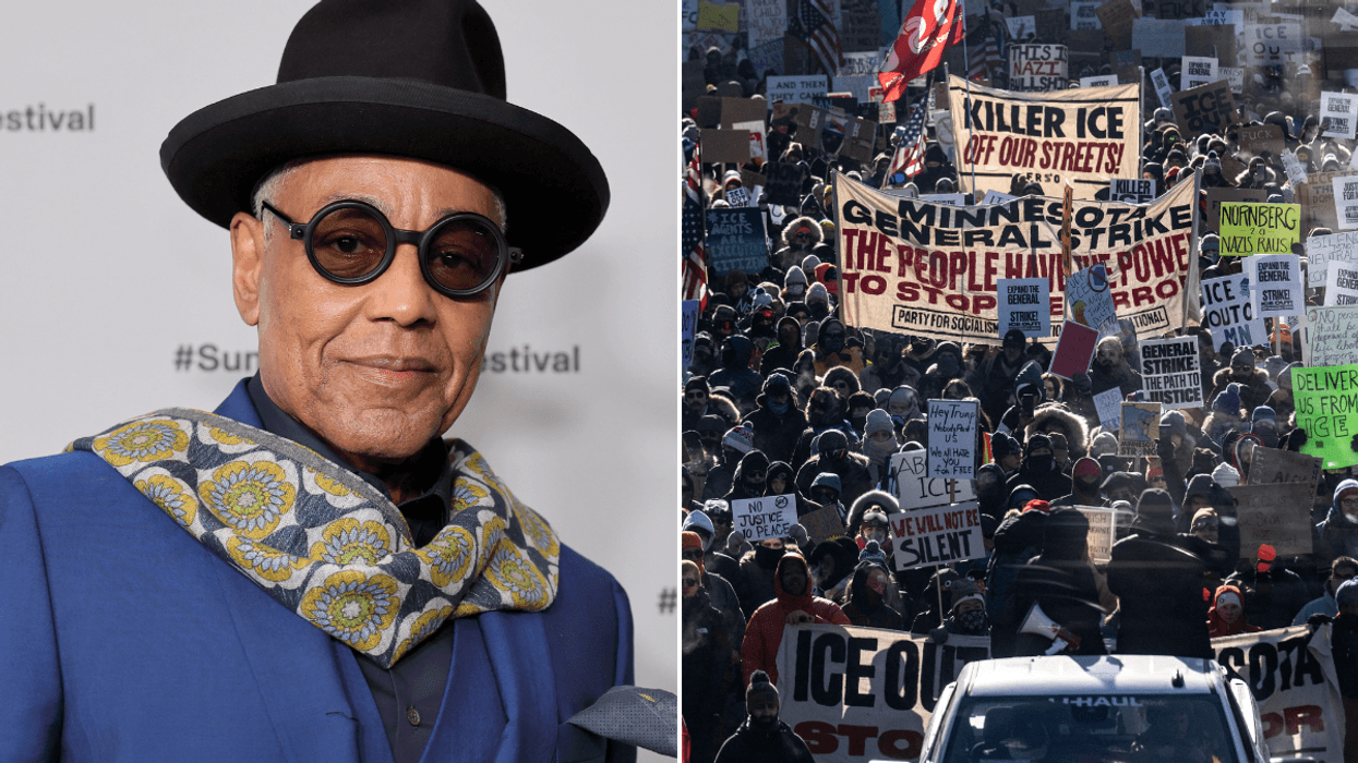 Breaking Bad star sparks fury as he calls for 'revolution' against 'rich, old, white men' amid Ice controversy