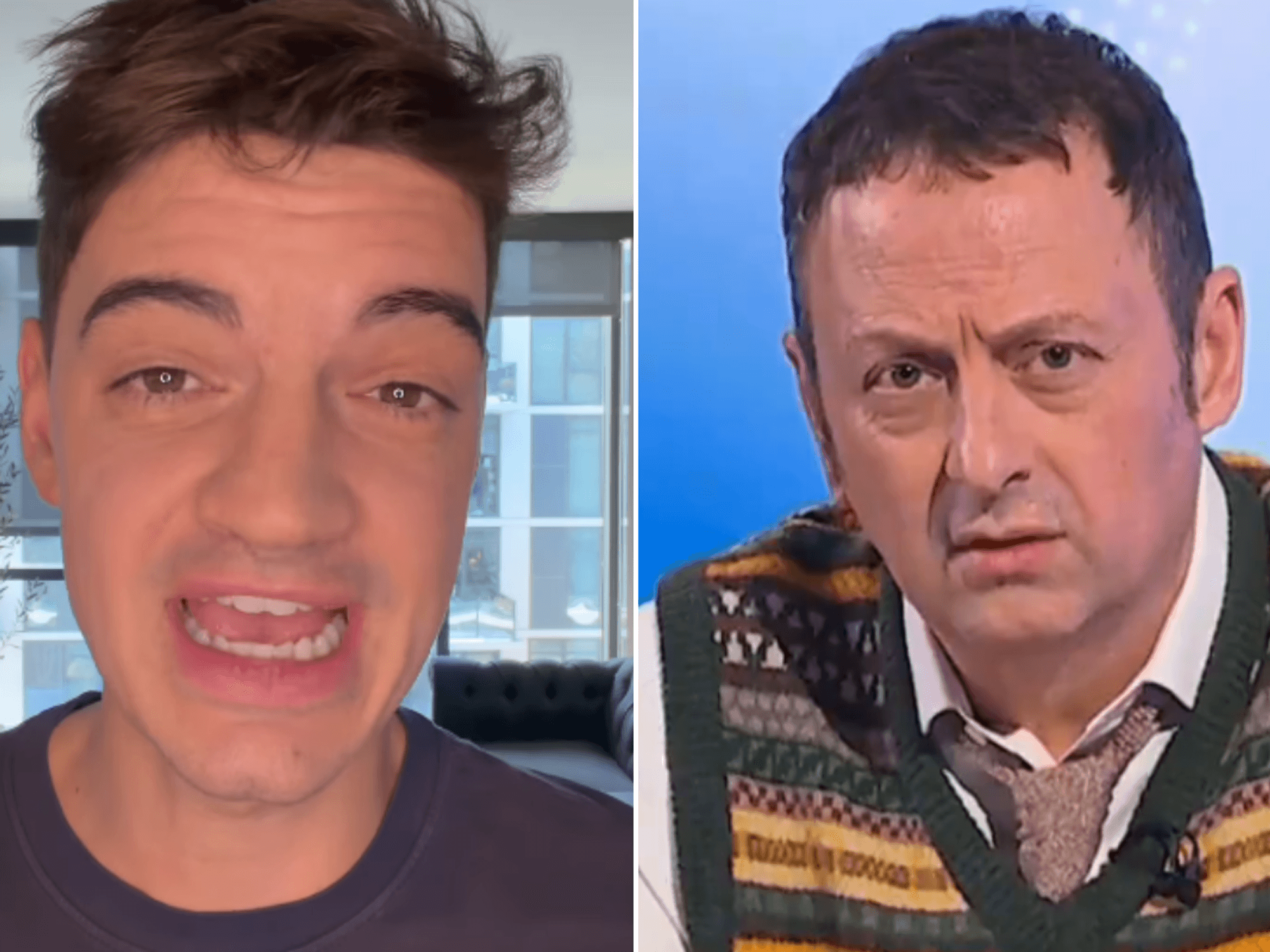 Ben Leo unleashes fury at 'disgraceful' Channel 5 presenter for 'sneering' remark to female calle...