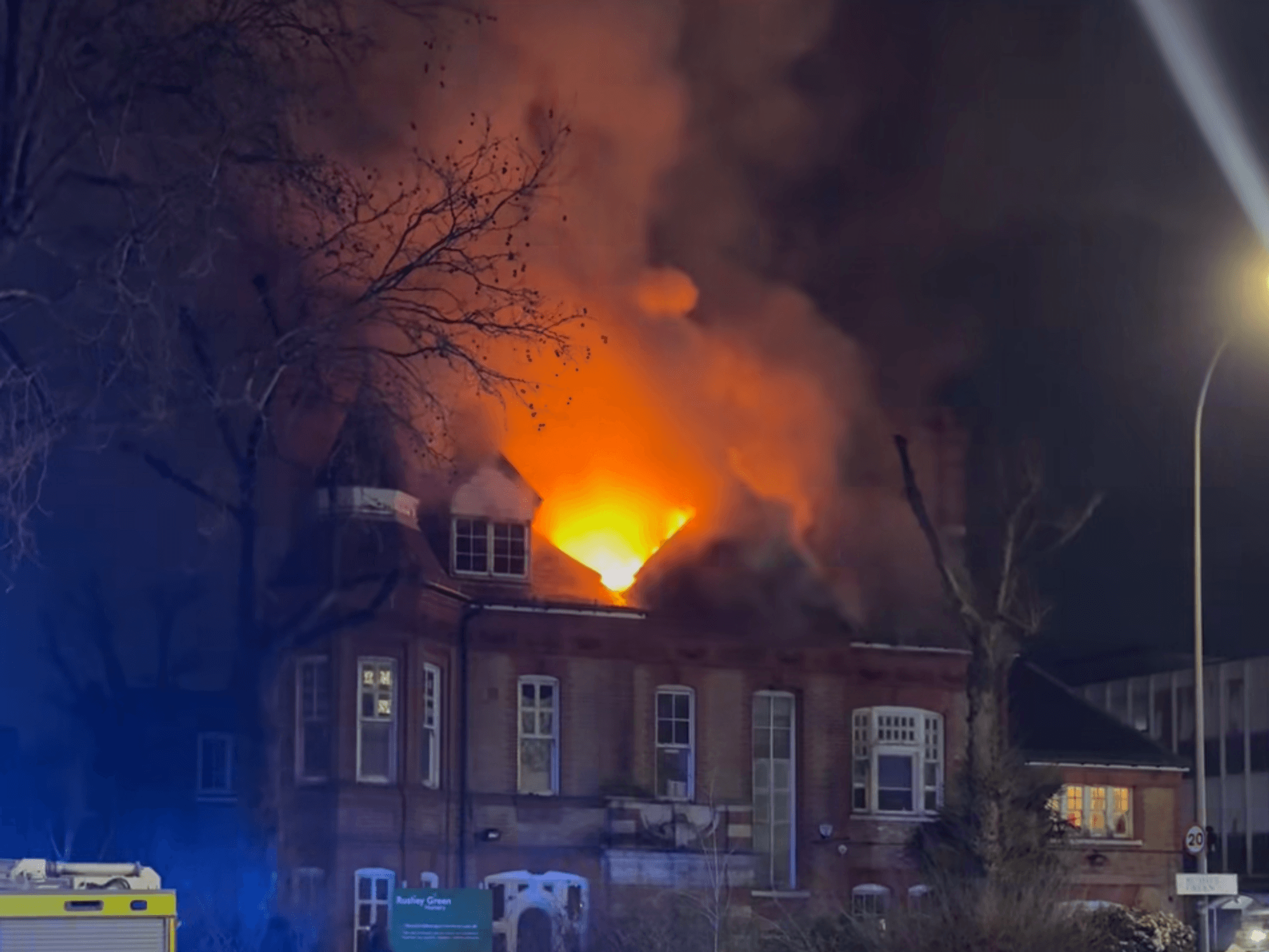Fire engulfs London nursery as dozens of firefighters rush to scene to tackle huge blaze