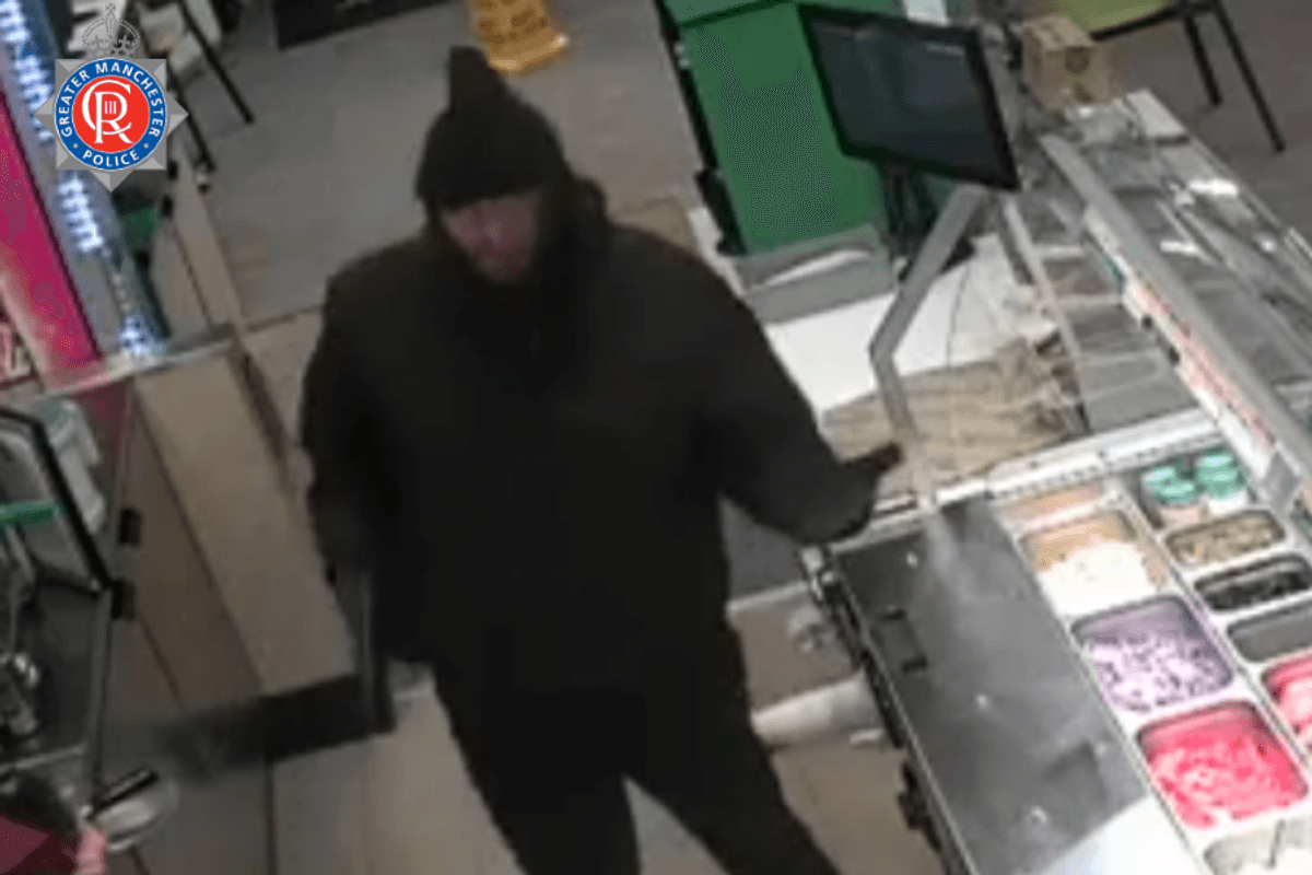 CCTV captures moment ‘gunman’ bursts into Subway and threatens staff before fleeing