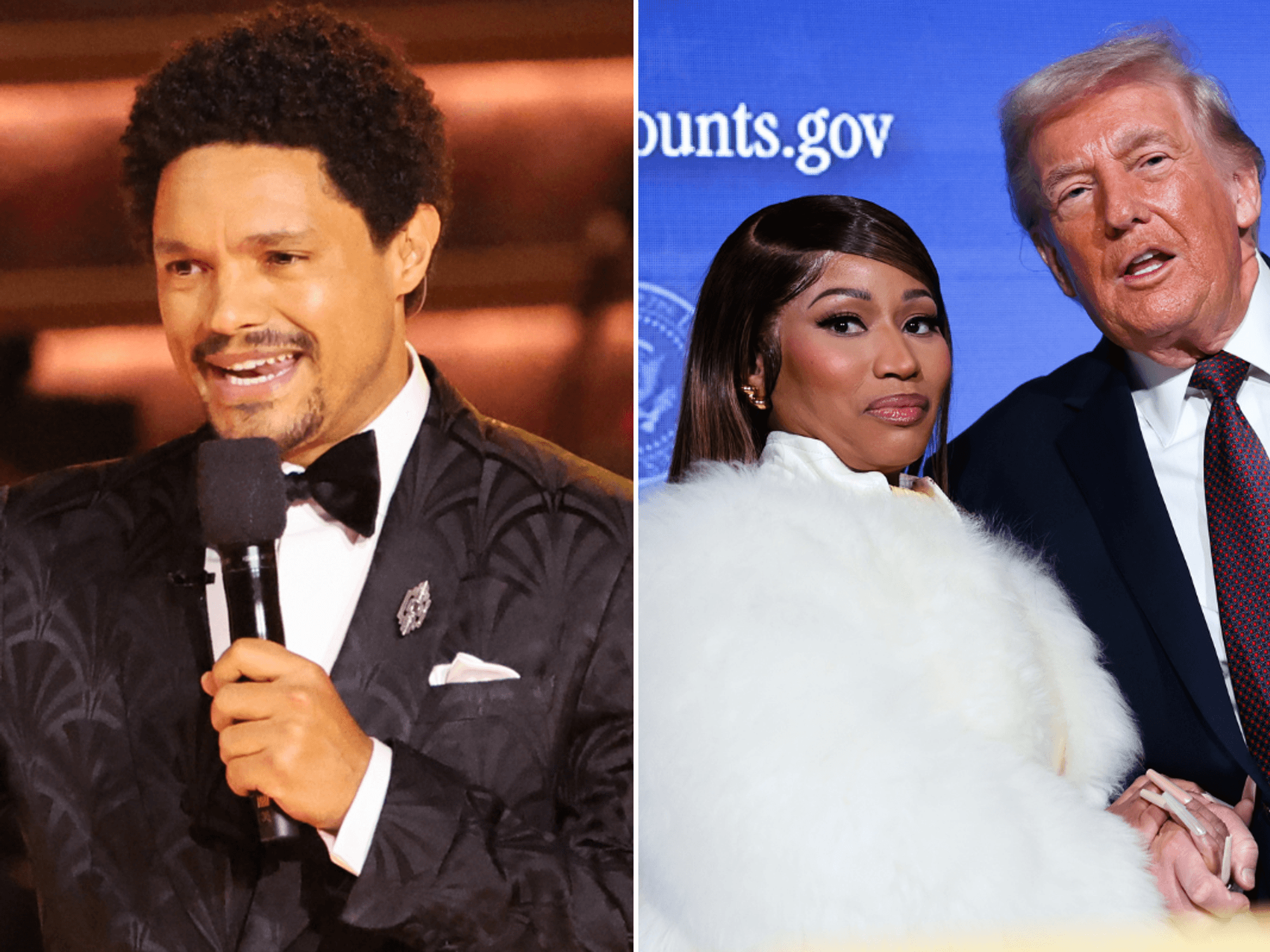 Grammys 2026 host sparks controversy as he rips into Nicki Minaj over rapper's Donald Trump endor...