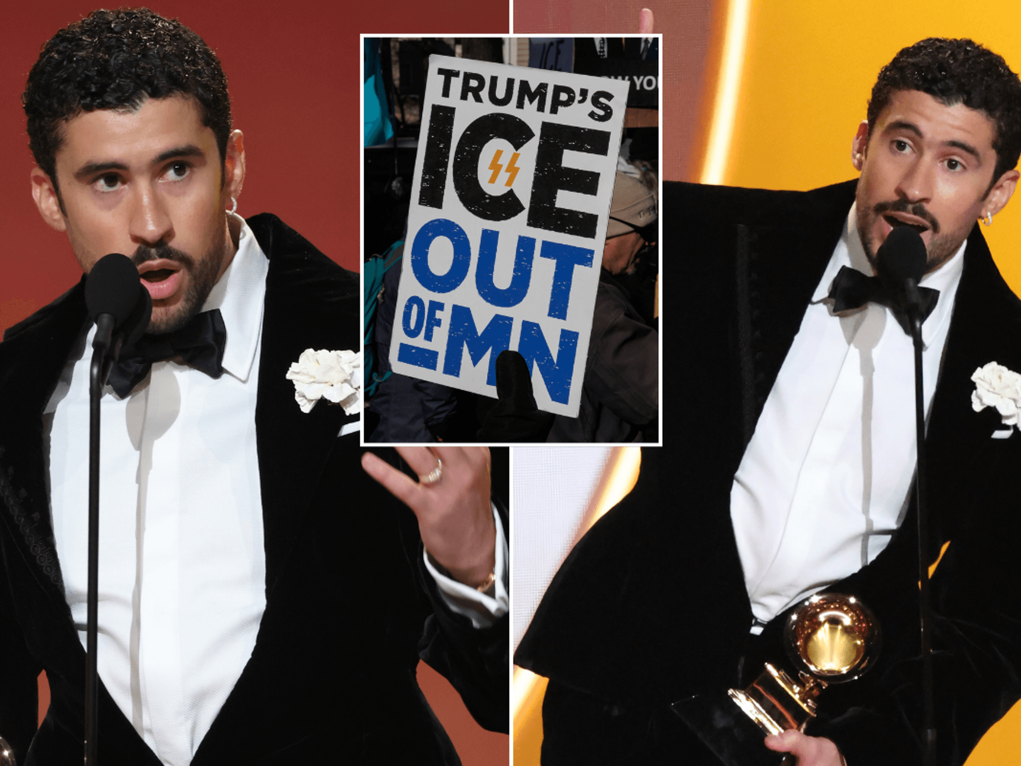 Bad Bunny declares 'Ice OUT!' in passionate Grammys acceptance speech: 'We're not animals - we're...