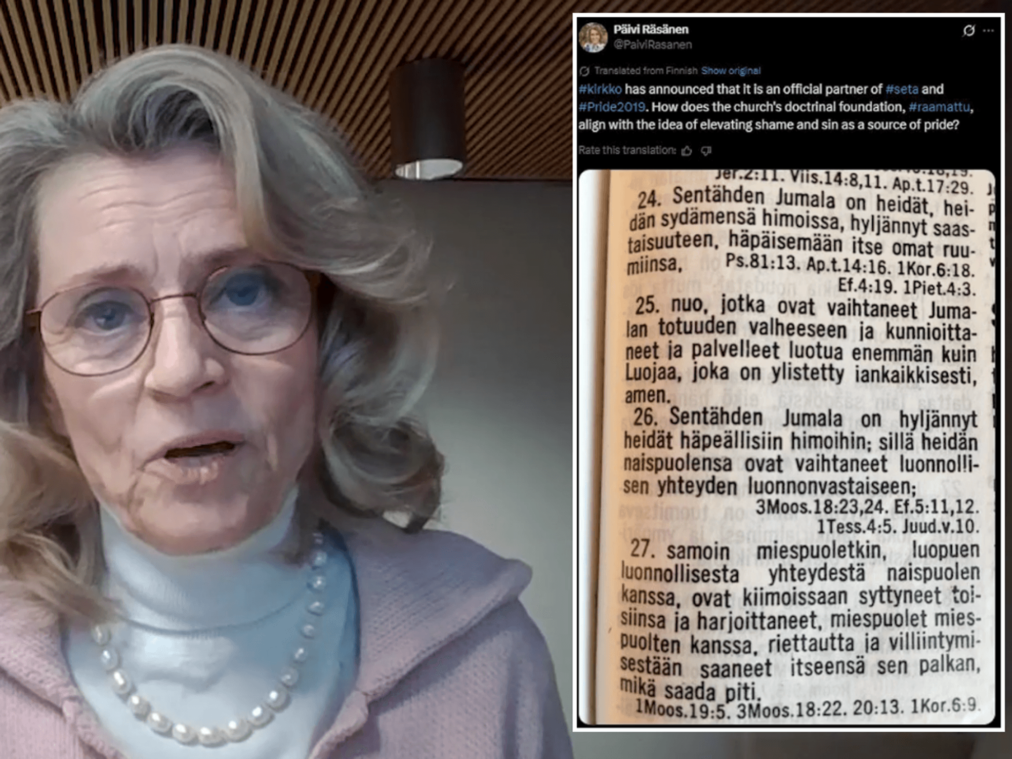 Finnish MP on trial for tweeting a Bible verse to give free speech testimony at Congress