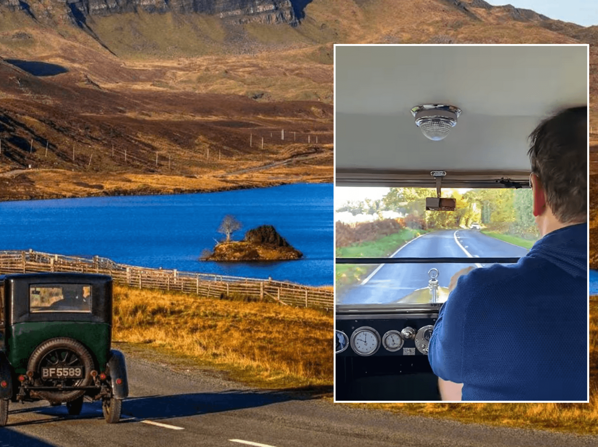 Farmer at heart of charity drive that saw vintage car drive across Britain for MND awareness