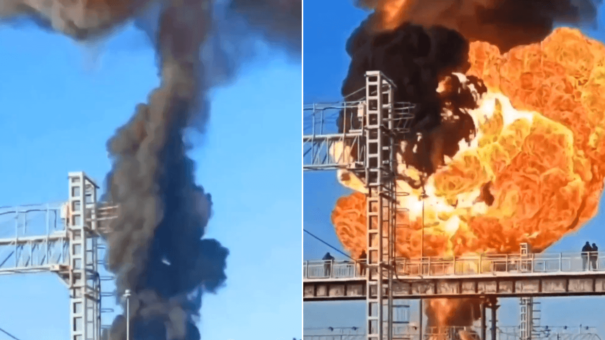 Watch moment mushroom cloud erupts over Russian...