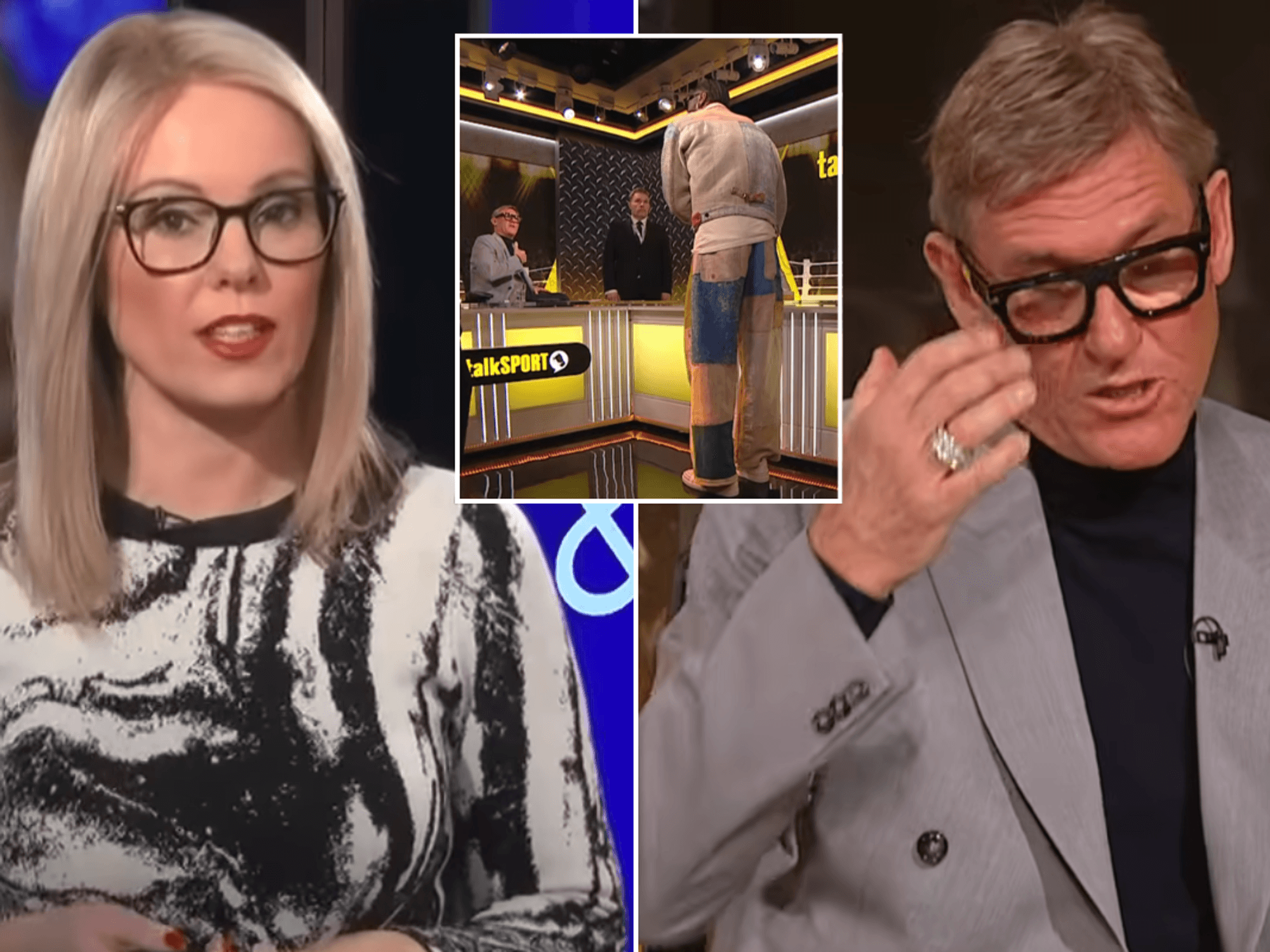Michelle Dewberry wades into partner Simon Jordan's Deontay Wilder row after tempers boiled over ...