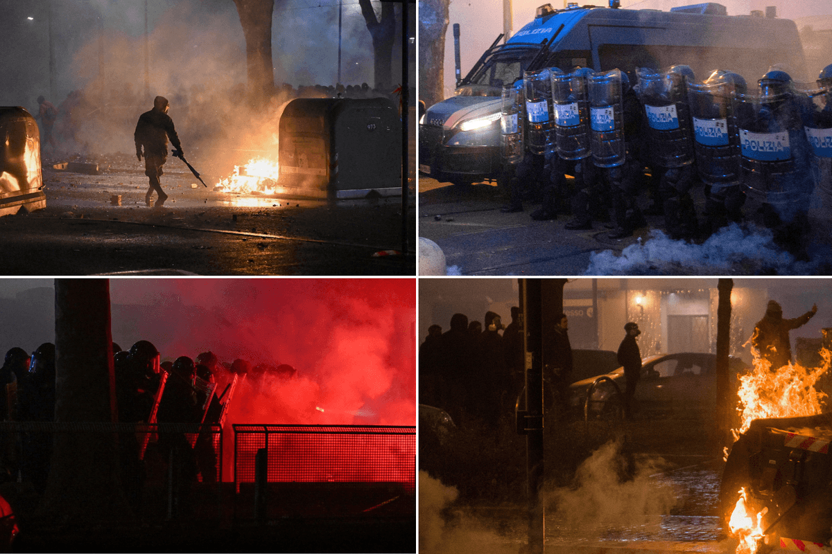 Italy announces major crackdown after mass far-left riot injures 100 police officers