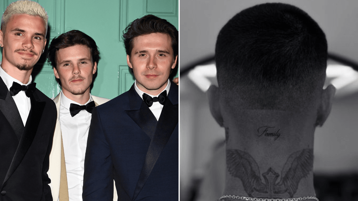 Romeo Beckham sends brutal message to brother Brooklyn amid family feud as he unveils pointed new tattoo