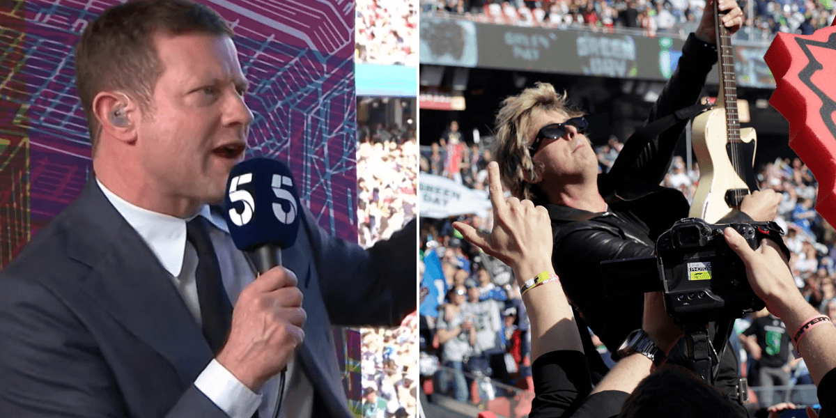 Channel 5 Super Bowl coverage sparks outrage after ‘shameful’ decision during Green Day performance: ‘So out of touch!’ Channel 5 Super Bowl coverage sparks outrage after ‘shameful’ decision during Green Day performance: ‘So out of touch!’