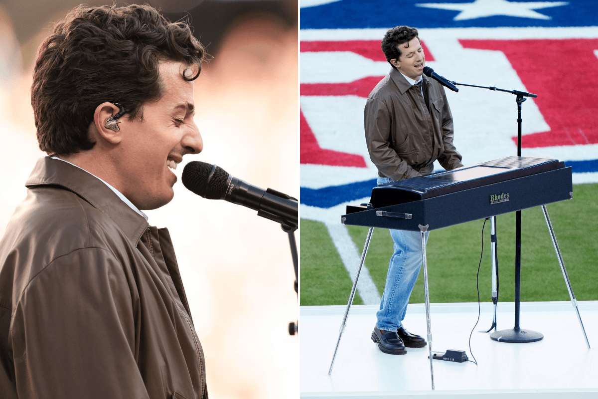 Charlie Puth in Super Bowl 'lip-syncing' row as fans spot distracting feature during National Anthem performance: 'Embarrassing!'