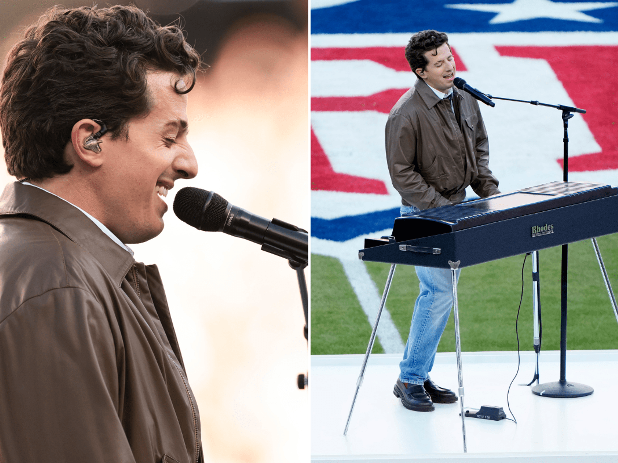 Charlie Puth in Super Bowl 'lip-syncing' row as fans spot distracting feature during National Ant...