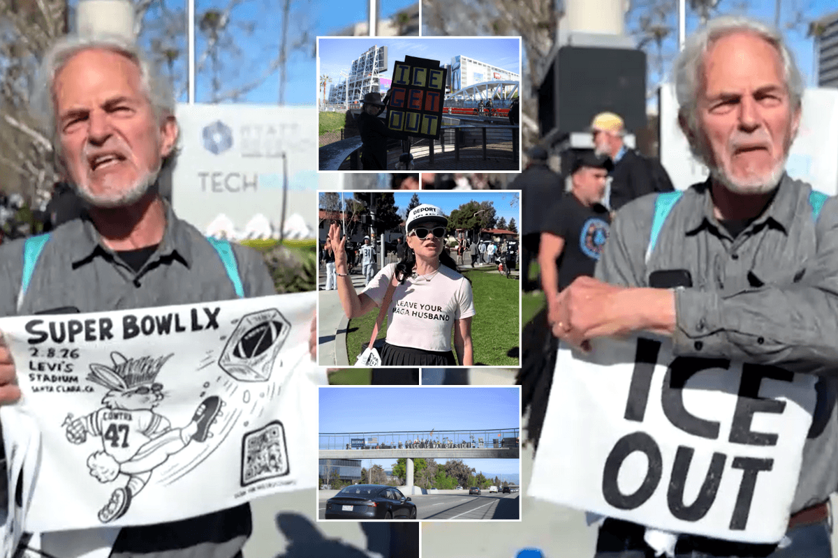 Activists launch massive anti-Ice Super Bowl protest in plot to 'demand a country that welcomes immigrants'