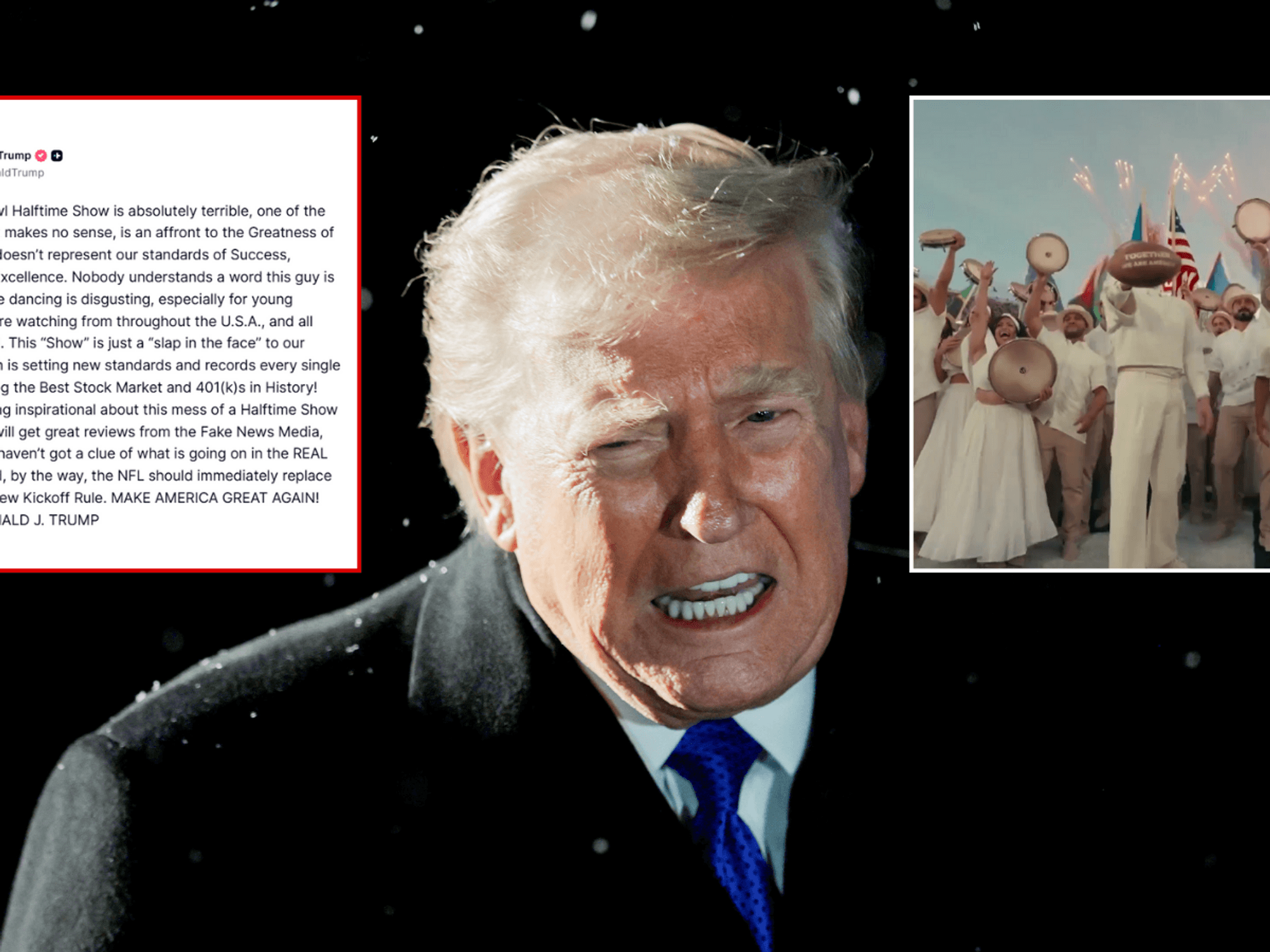 Donald Trump delivers brutal reaction to Bad Bunny's half-time show as he brands spectacle 'affro...