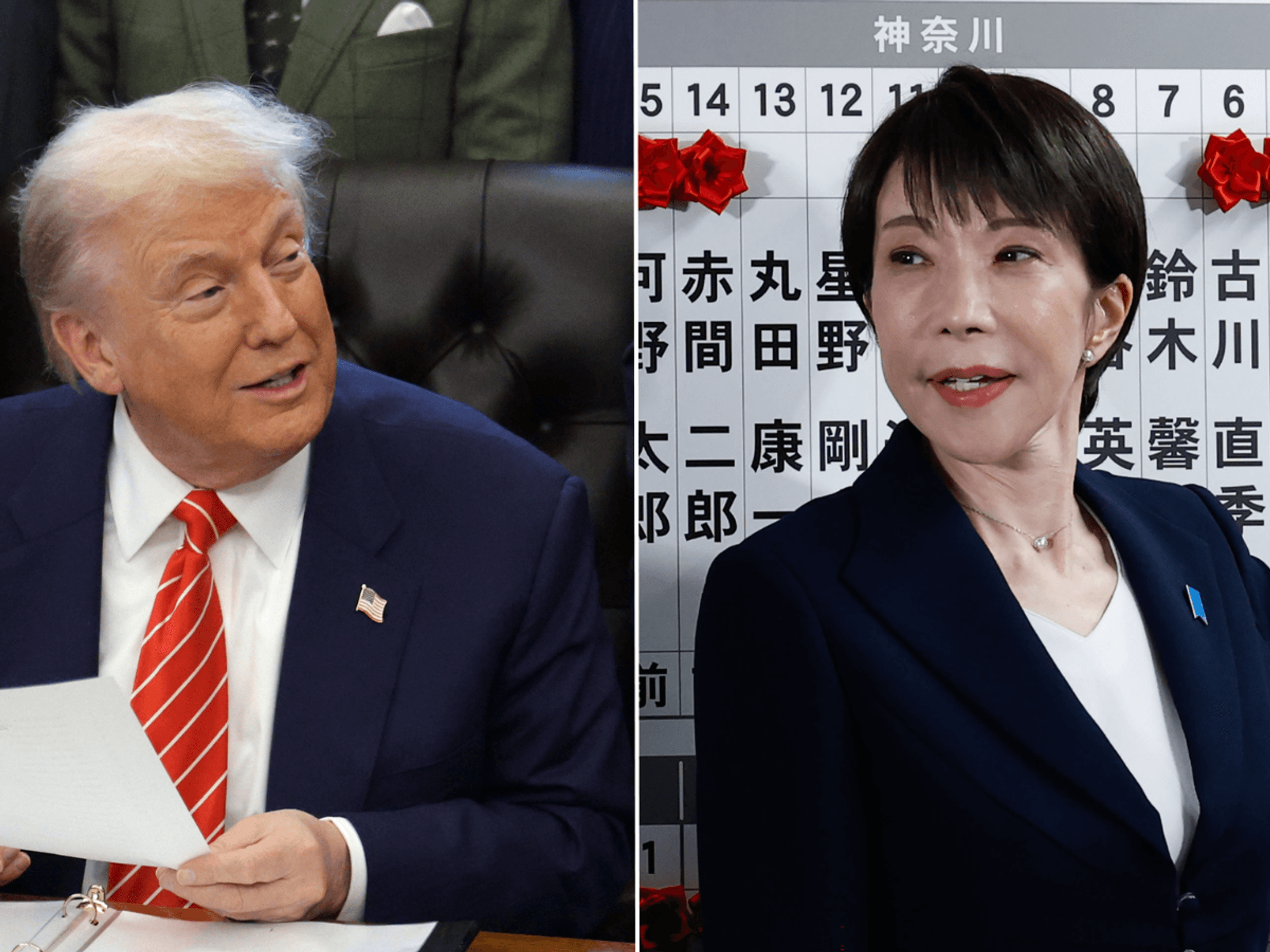 Donald Trump pours praise on 'Japan's Margaret Thatcher' after PM wins landslide majority in election