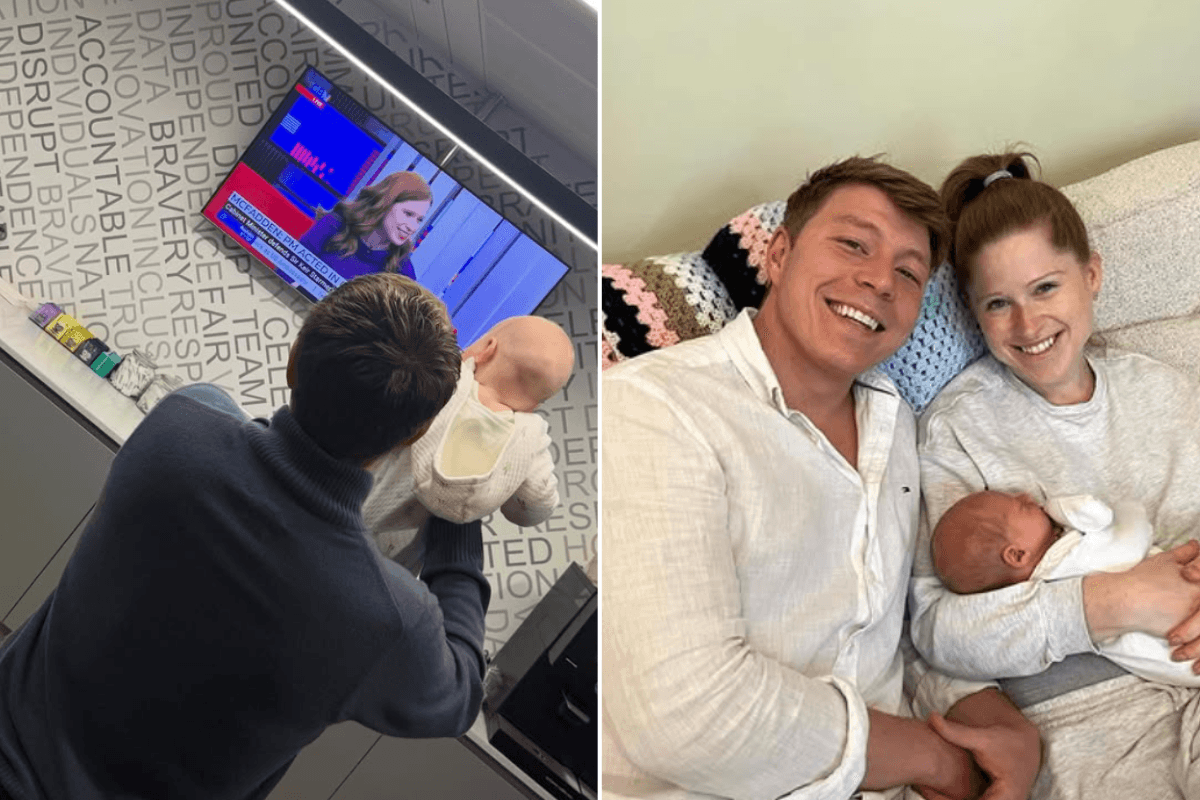 Patrick Christys melts hearts as he shares baby George's reaction to Emily Carver's GB News return
