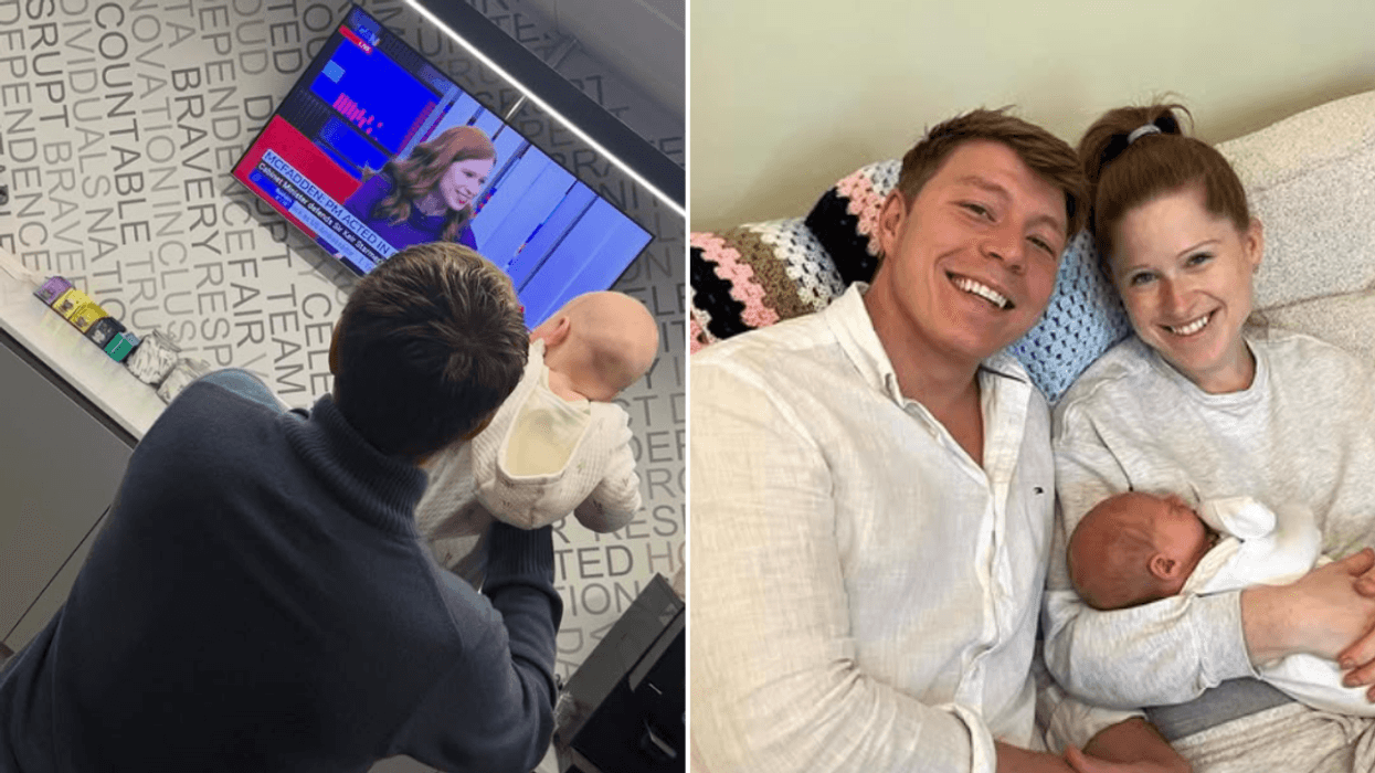 Patrick Christys melts hearts as he shares baby George's reaction to Emily Carver's GB News return