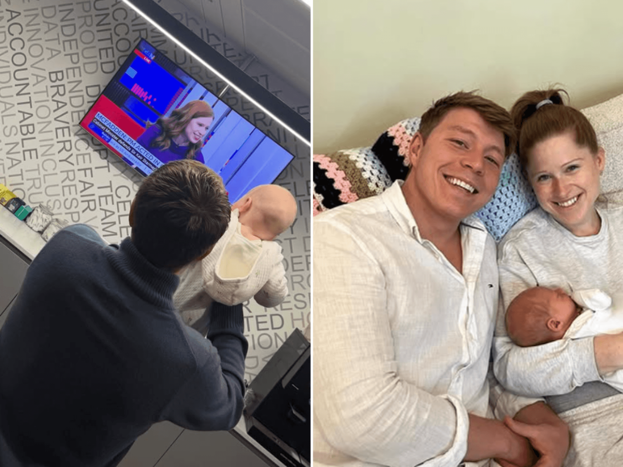 Patrick Christys melts hearts as he shares baby George's reaction to Emily Carver's GB News return