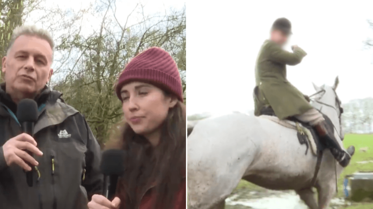 Chris Packham slammed after he and step-daughter Megan McCubbin 'harass' huntsmen for five hours