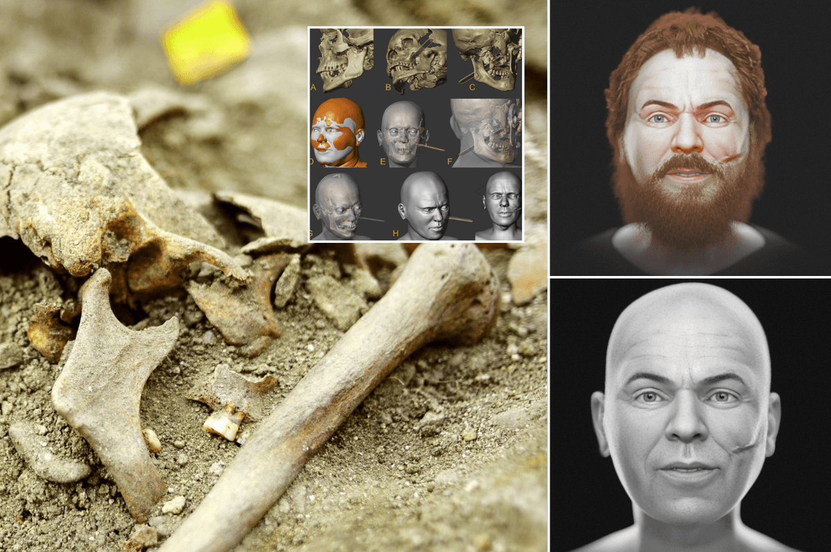Face of 'vampire' decapitated after his death to 'stop him coming back to life' is revealed for first time in CENTURIES