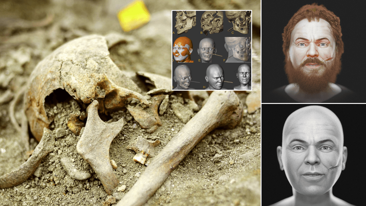 Face of 'vampire' decapitated after his death to 'stop him coming back to life' is revealed for first time in CENTURIES