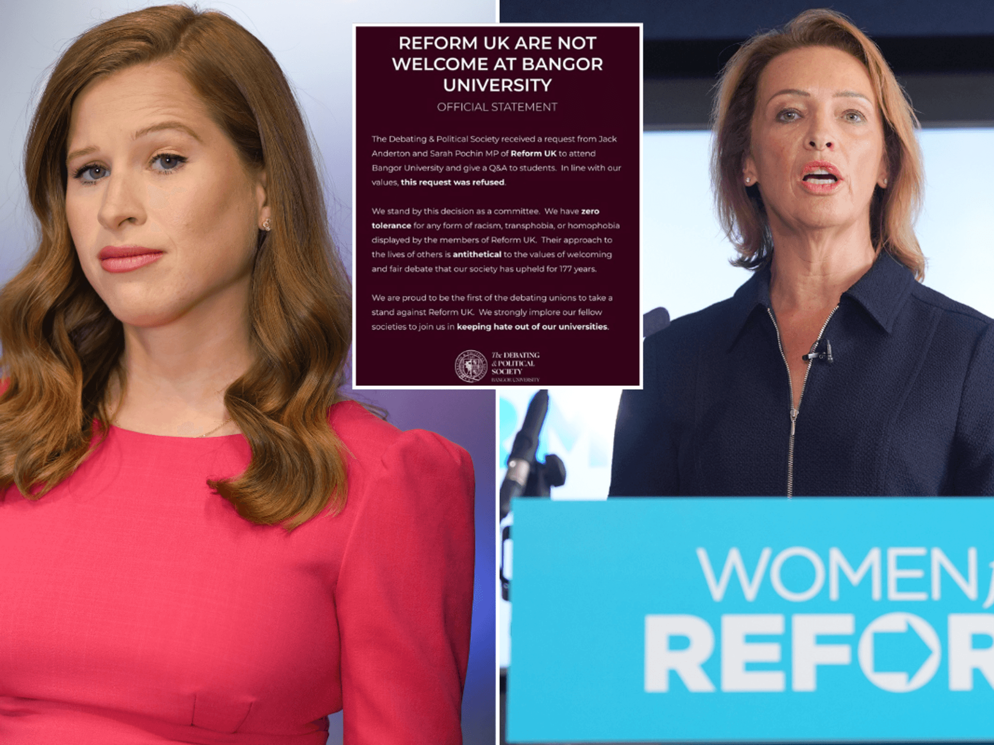 Emily Carver hilariously ridicules university debating society over Reform UK campus ban with sav...