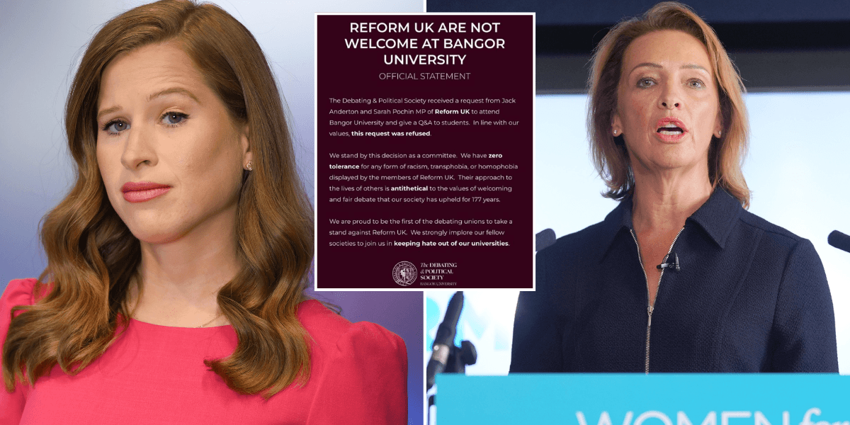 Emily Carver hilariously ridicules university debating society over Reform UK campus ban with savage swipe Emily Carver hilariously ridicules university debating society over Reform UK campus ban with savage swipe