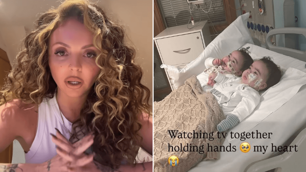 Jesy Nelson shares heartwarming new pictures of twins in hospital as they continue rare health battle: 'My heart!'