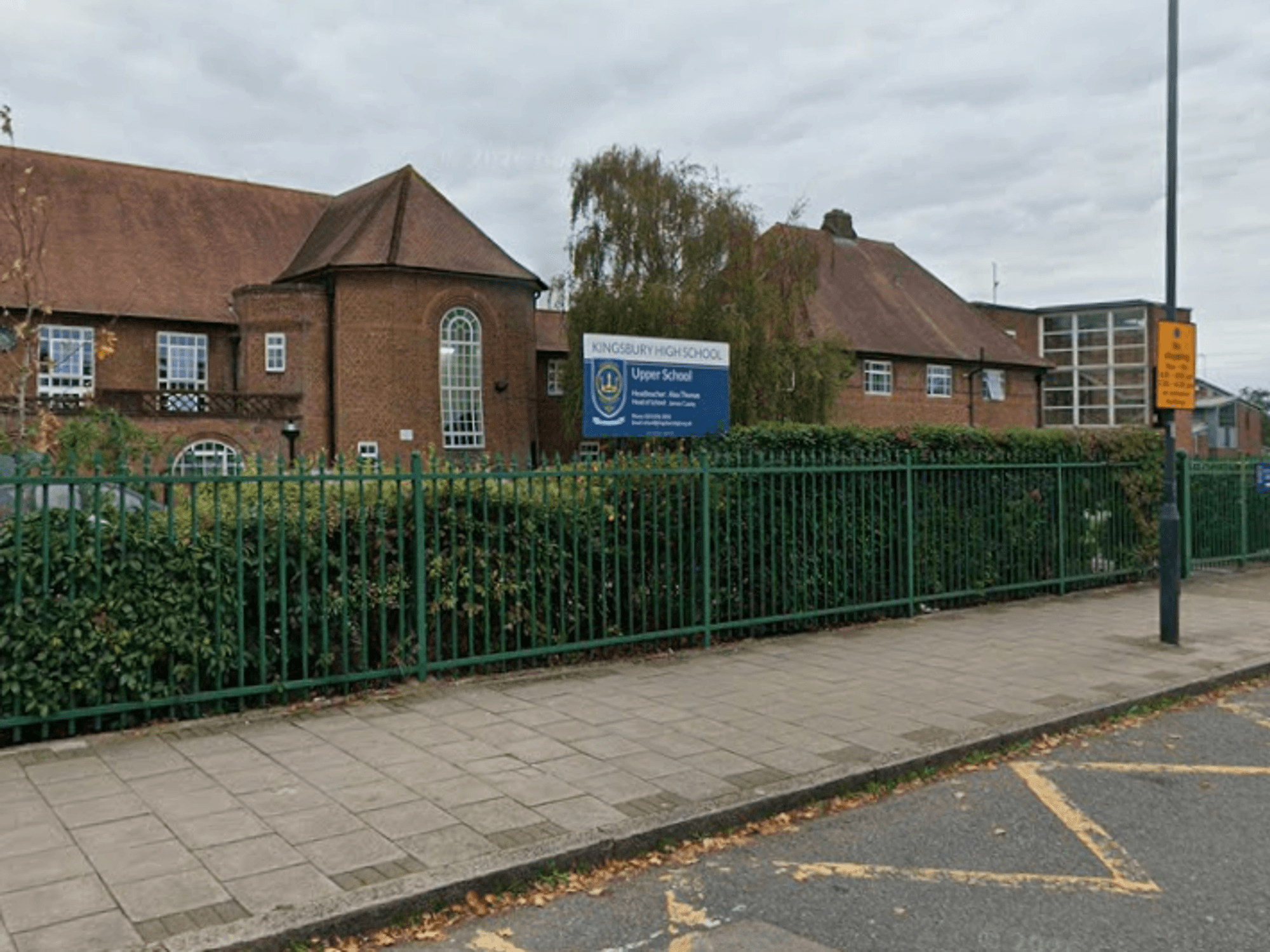 Two pupils rushed to hospital after stabbing at London secondary school as police launch hunt for...