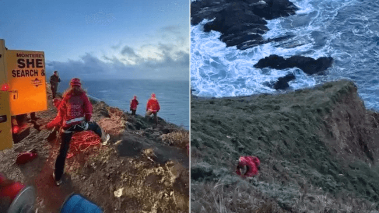 Driver killed after car plunges 500ft onto rocks from clifftop California highway