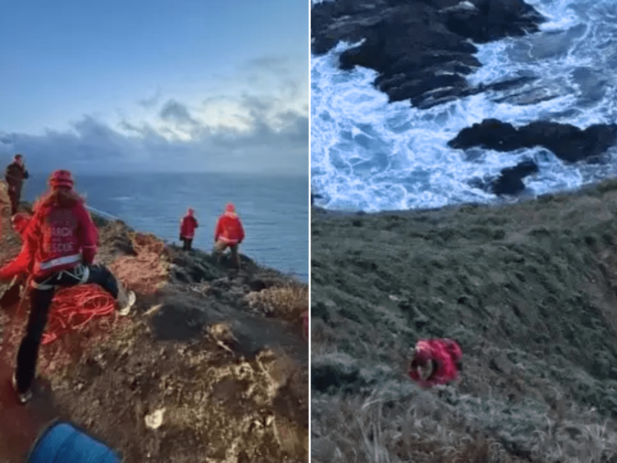 Driver killed after car plunges 500ft onto rocks from clifftop California highway